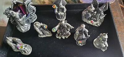 Job Lot Myth & Magic Tudor Mint Pewter And Crystal Wizards • £39.99