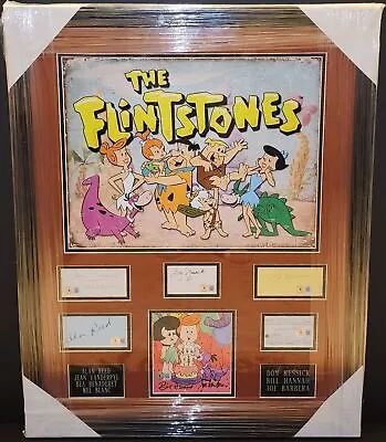 The Flinstones Cast Hand Signed Cuts + Photo Alan Reed Jean Vanderpyl Mel Blanc • $2999.99