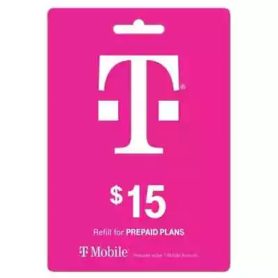 $15 T-mobile Prepaid Fast Direct Online Refill • $17.99