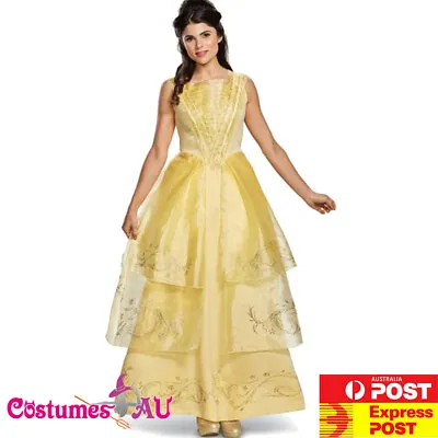 £33.03 • Buy Womens Belle Princess Costume Disney Beauty And The Beast Halloween Fancy Dress
