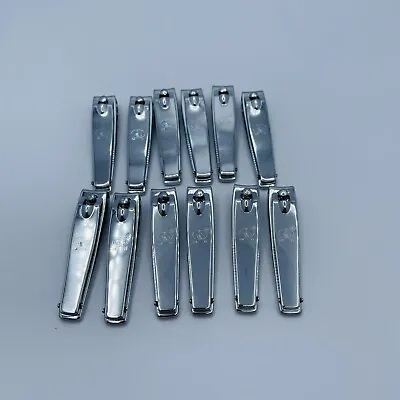 Lot Of 12 Toe Nail Clippers W/ Nail File Stainless Steel Fingernails • $6.49