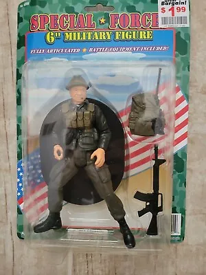 NEW SPECIAL FORCES 6  MILITARY ARMY ACTION FIGURE TOY BY MIDWESTERN HOME! C87 • $17.99