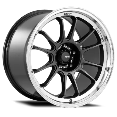 18x9.5 Konig 47MC Hypergram Metallic Carbon Machined Lip Wheel 5x112 (30mm) • $379.27