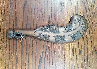 Maori Traditional Carved Wooden Wahaika • $210