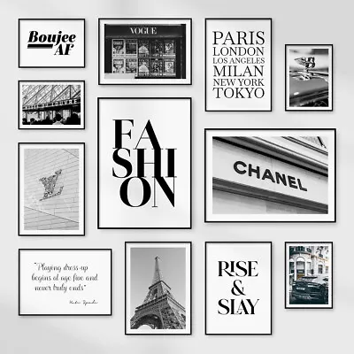£3.99 • Buy Fashion Designer Posters Beauty Home Gift Bedroom Wall Art Quote Prints Pictures