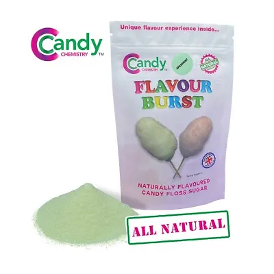 Candy Chemistry ALL NATURAL Spearmint Flavour Burst Cotton Candy Floss Sugar • £4.99