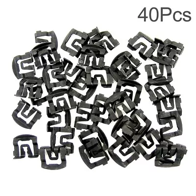 Car Windshield Clips Trim Molding Clips For Ford 64-93 40PCS Auto Parts Black • $9.53