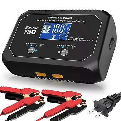 20-Amp (10 Amp 2 Bank) Dual Smart Marine ChargerFully-Automatic Car Battery ... • $93.01