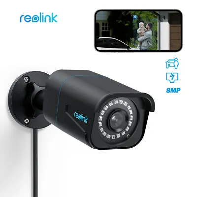 REOLINK 4K Security Camera Outdoor System Surveillance IP PoE Camera Audio AI • $66.29