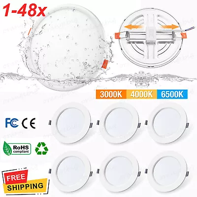 LED Recessed Ceiling Light 6W-20W Ultra Slim Dimmable Downlight Flat Panel Spot • £83.49