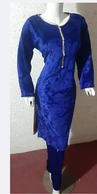 Boutique Design Salwar Kameez  Velvet Suit  Self Print  NEW For 2023  2pc • £23.99