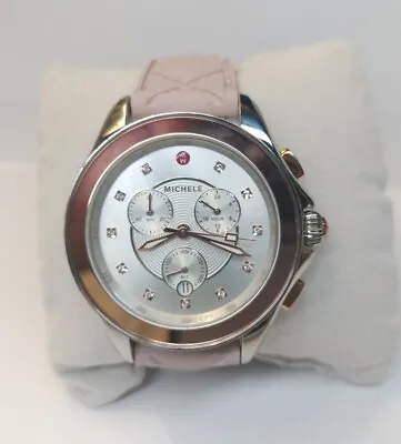 Michele Cape Diamond Dial Chronograph Purple Women's Watch • $300