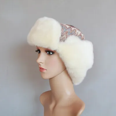£33.05 • Buy Lady Winter Ski Hat Faux Fur Ushanka Russian Trapper Ear Flaps Cute Soft Fashion