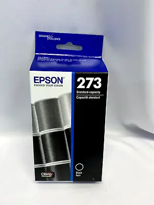Genuine OEM Epson 273 Black T273020 Ink XP600 XP610 XP800 Exp. 06/2023 • $13.99