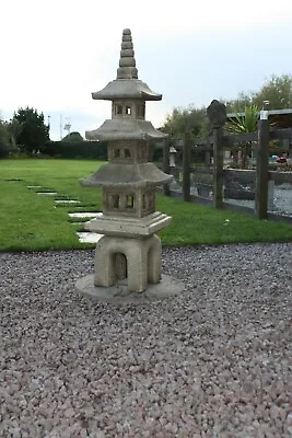 5 Piece Oriental Stone Pagoda Temple Garden Ornament  • £295