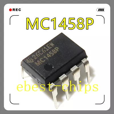 5PCS MC1458P1 DUAL OPERATIONAL AMPLIFIERS DIP8 New  #K1995 • $3.76