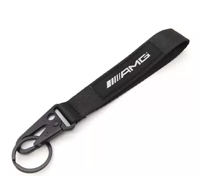 1* Black Nylon Car Key Chain Ring Lanyard Keyring Keychain For Mercedes Benz AMG • $9.99