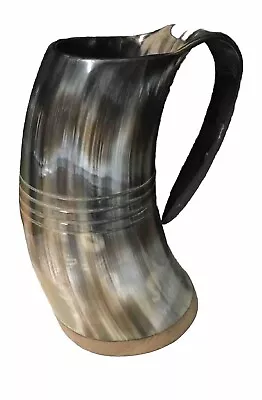 Viking Horn Drinking Cup Mug Tankard For Ale & Beer • $25