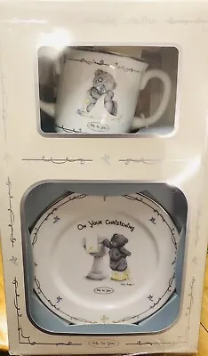 Christening Gift Set Of Mug And Plate Depicting Me To You Bear • £15