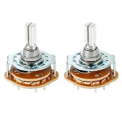 Band Channel Rotary Switch 4P3T 4 Pole 3 Position 1 Deck For Radio TV Industr... • $17.77