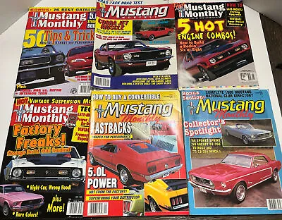 Lot Of 6 Mustang Monthly Magazine 1980s & 90’s Great Advertisement￼! Collectable • $16.75