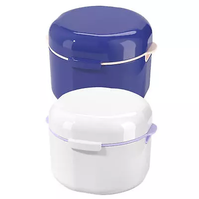 False Teeth Container Denture Bath Case Cup With Strainer Basket For Travel • $10.02