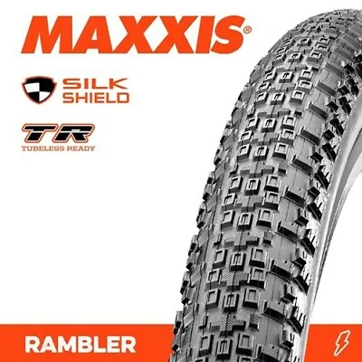 Maxxis Rambler SALE $59.95 (RRP$82.95) 700x50c 60TPI Silkshield TR Folding Tyre • $59.95