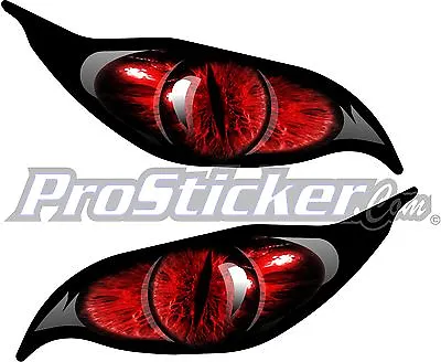 Prosticker 1 Set Red Evil Eye Monster Zombie Decal Sticker Each Eye 3  X 7  • $12.95