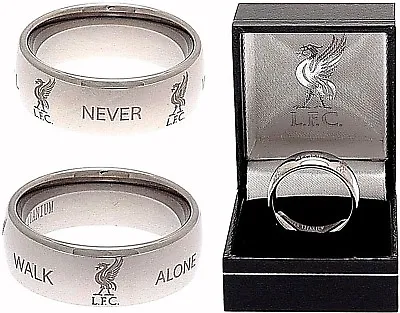 £44.95 • Buy Liverpool Fc Super Titanium Band Ring Complete In Lfc Gift Box Size R U X Ynwa