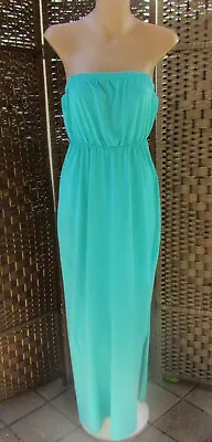 Aqua Blue MAXI DRESS - Hot Options (Target) - Size 14 - Stretchy Cotton Fabric • $14.50