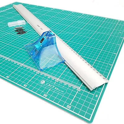 A2 Mount Board Cutter Picture Photo 60cm Guide Ruler & Cutting Mat Set Kit • £38.60