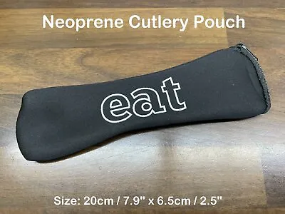 Neoprene Cutlery Pouch Case Bag • £2.25