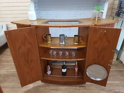 Mid Century Cocktail Cabinet Metamorphic Drinks Bar Tunridge Vintage 1960 • £695