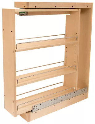 3 Or 6 Inch Wide Kitchen Base Cabinet Filler Pullout Organizer With Soft-Close • $321.24