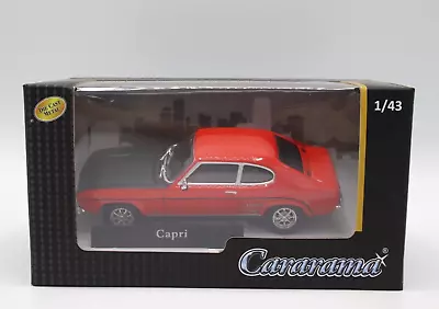 Cararama 1/43 Scale Ford Capri In Red Diecast Model Car Boxed VGC • £9.95