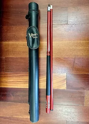 Vintage Spalding 2PC Pool Cue With Viper Pro Series Q-Vault Hard Case • $39.99