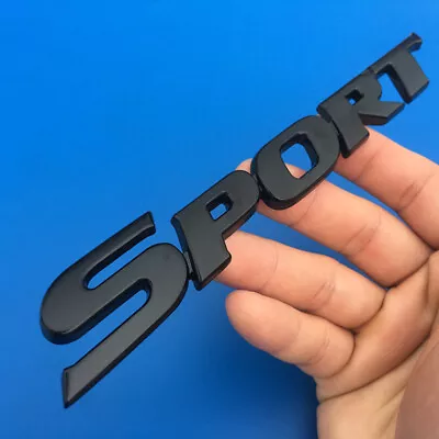 3D SPORT Logo Emblem Badge Car Black Metal Sticker Auto Trunk Decal Accessories • $12.40