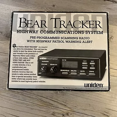 Vintage Uniden Bear Tracker Model BCT-2 Mobile Scanner Scanning Radio • $42.99