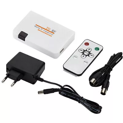 HDMI-compatible To RF Coaxial Converter TV Transmitter Modulator &Remote Control • $21.40