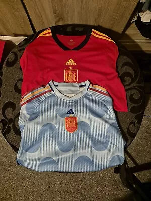 Spain Football Shirt Xl 2023 HOME AND AWAY  • £10