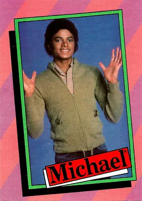 Michael Jackson Collectible Card # 18 Of 33 Topps Year 1984 Mjj Productions • $3