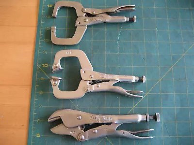 Vtg Petersen Dewitt Vise-Grip 6SP 6R Welders 6.5  C-Clamp Pliers & RR Pliers • $15