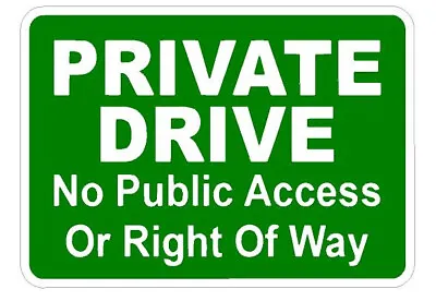 Private Driveway No Public Access Metal Sign  A4 • £10.99