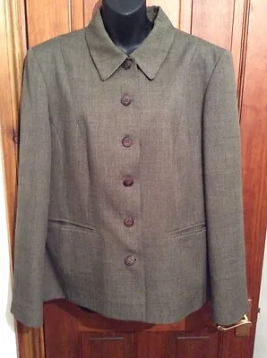 £34.99 • Buy Gorgeous Brown Collared Jacket BERKETEX UK 20 Worn Once Lined