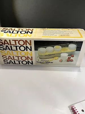 Vintage Salton Yogurt Maker Automatic Thermostat Controlled Cooker GM-5 • $22.40