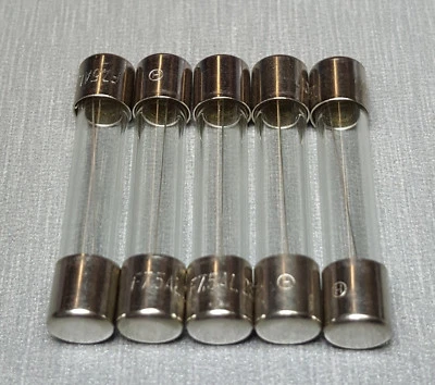 $6.45 • Buy 5Pcs 7.5A F7.5A Glass Fuse 3AG 6mm X 32mm Fast Blow 250V AUSTRALUX