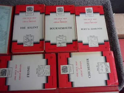 26 Ordnance Survey One Inch Maps Of Great Britain Seventh Series • £65