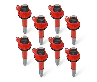 MSD Ignition Coil Blaster Red 8 Pack For 16-20 Ford Mustang Shelby GT350 / GT500 • $440.52
