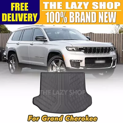 3D Moulded TPE Rear Boot Mat Cargo Mat For Jeep Grand Cherokee 5 Seat 2021+ • $71.10