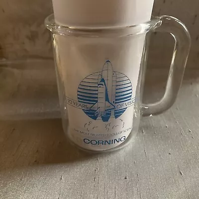 Pyrex Corning Space Shuttle 400 ML LAB GLASS  MUG Beaker Cup. Extremely RARE. • $55